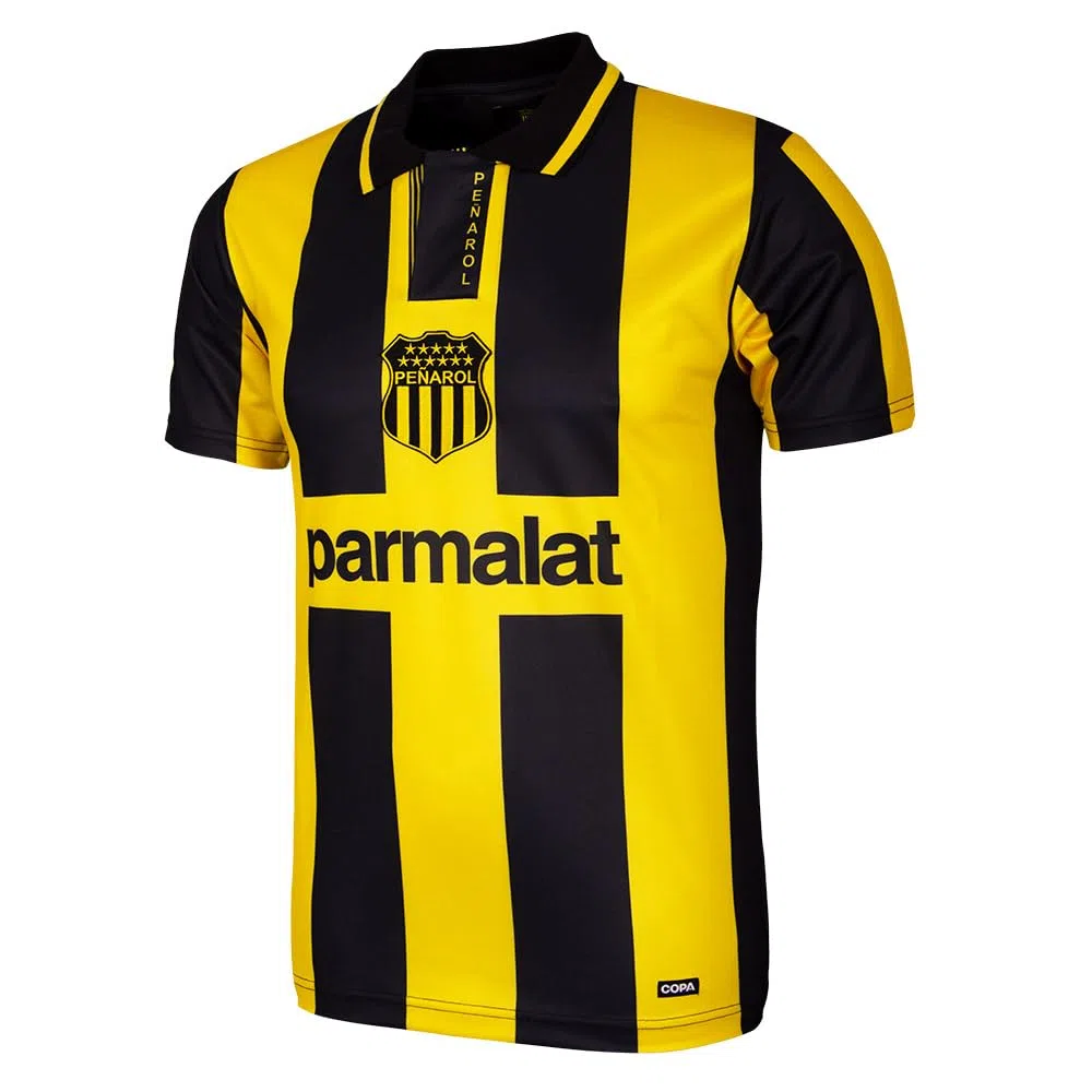 Copa - Camiseta de Fútbol - Hombre - CA Penarol 1997 - Retro - Manga Corta - Amarillo - 100% poliéster