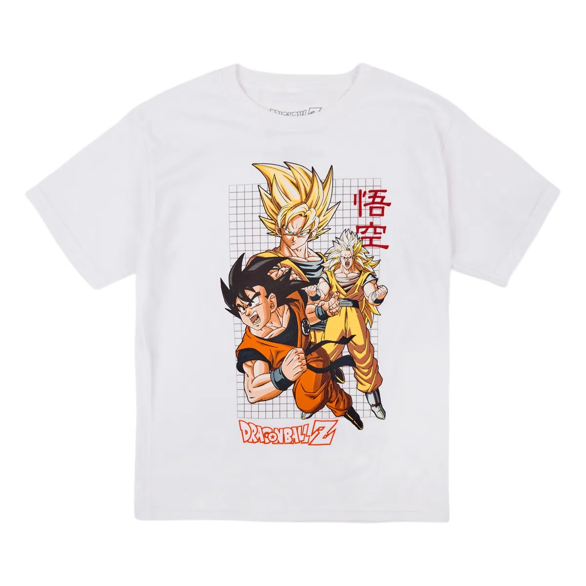 Dragon Ball Z Character Art - Juego de 3 camisetas de manga corta con cuello redondo para niño