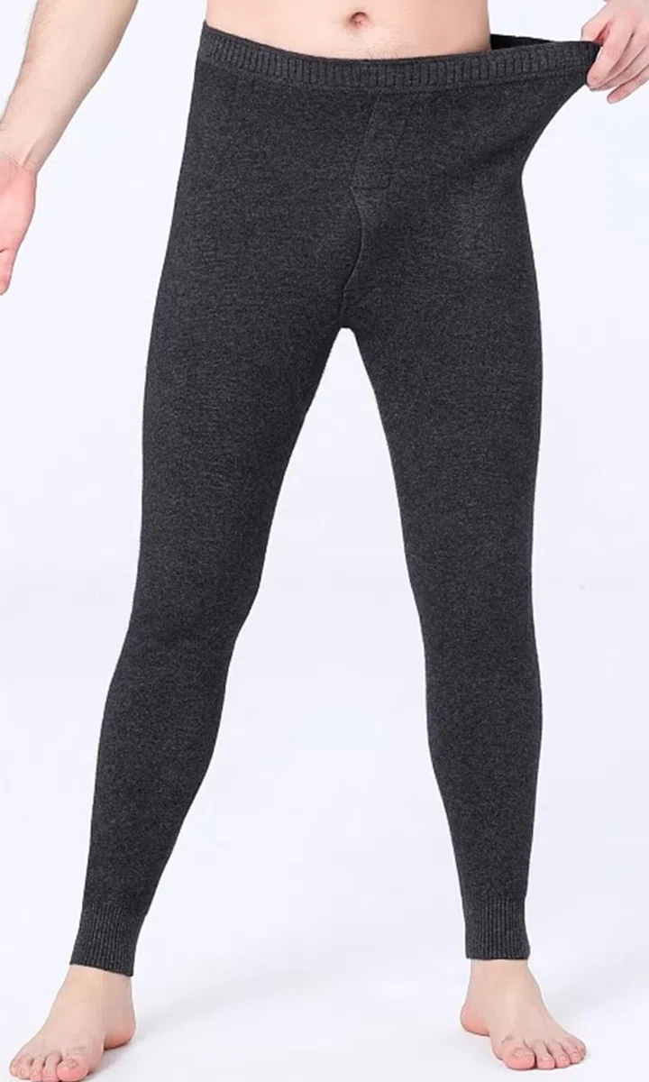 Hombres Mujeres Leggings Térmicos 100% Cachemira Pantalones Térmicos Capa Base Pantalones Térmicos Otoño Invierno