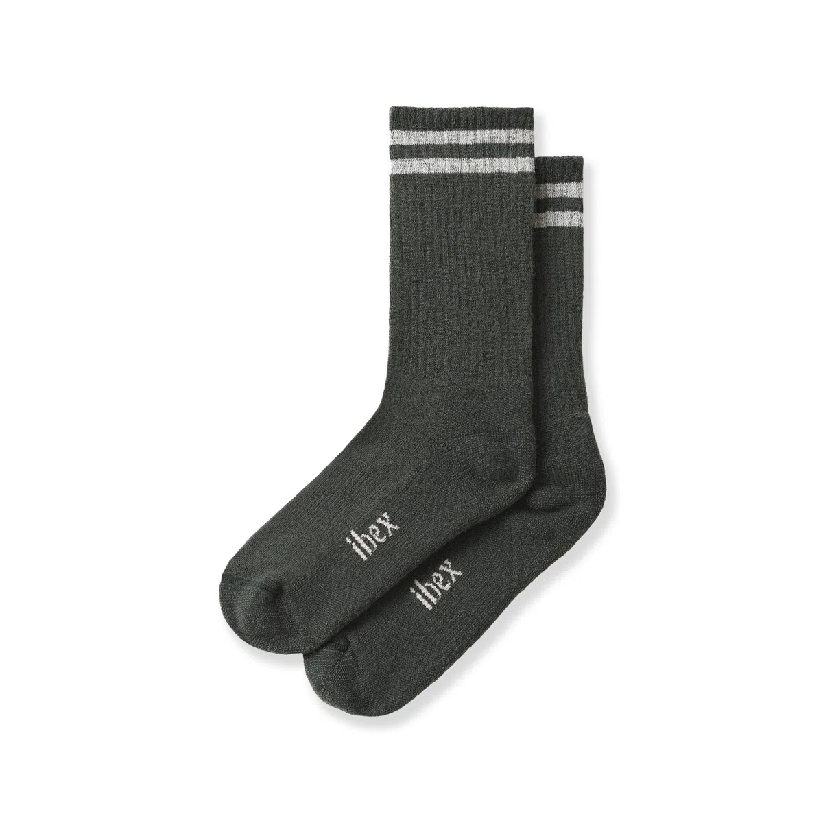 IBEX Calcetines ligeros unisex de lana merino para senderismo, calcetines transpirables con soporte de arco y talón y puntera reforzados