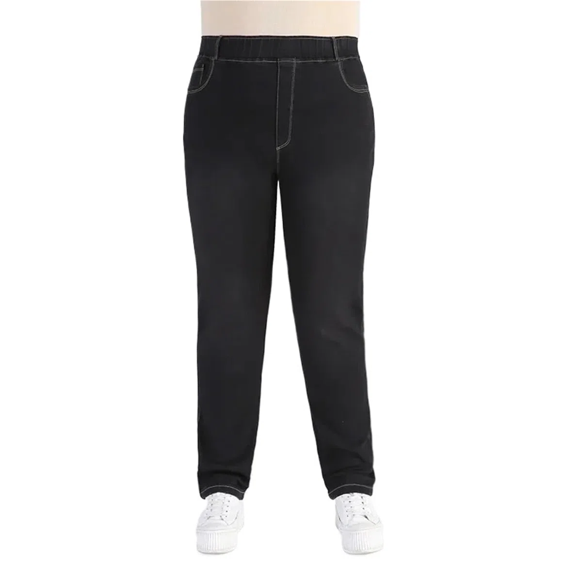 Vaqueros Elásticos Mujer Pantalones Vaqueros elásticos Negros for Mujer, Talla 9XL, Holgados, de Talla Grande, for niña