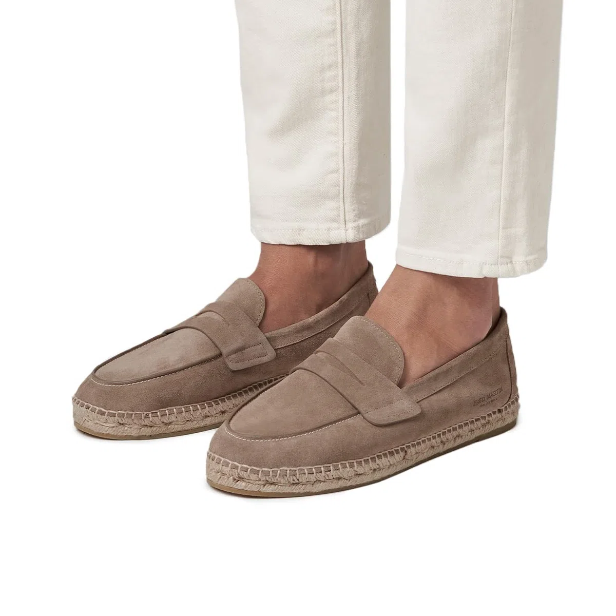 FRED MARTIN COLLECTION, Mocasiness de Ante con Suela de Esparto y Forro en Piel de Hombre