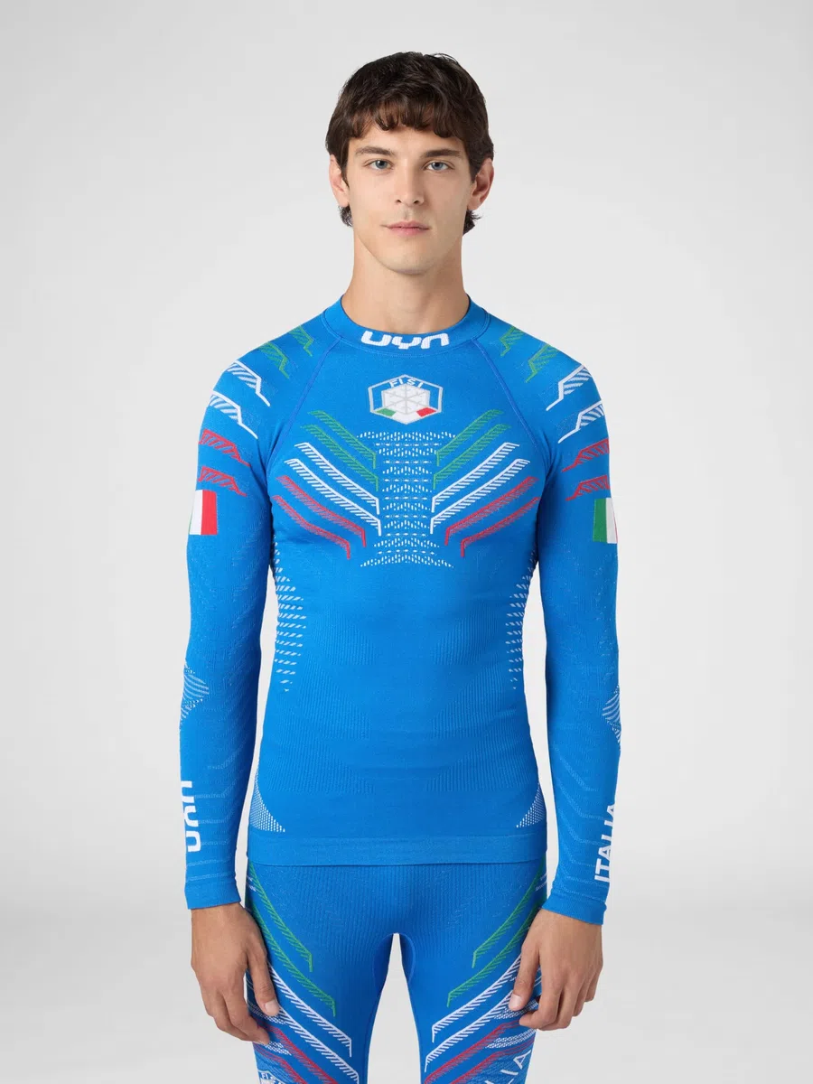 UYN Maglia Termica Natyon 3.0 Italia Camisa Henley Hombre