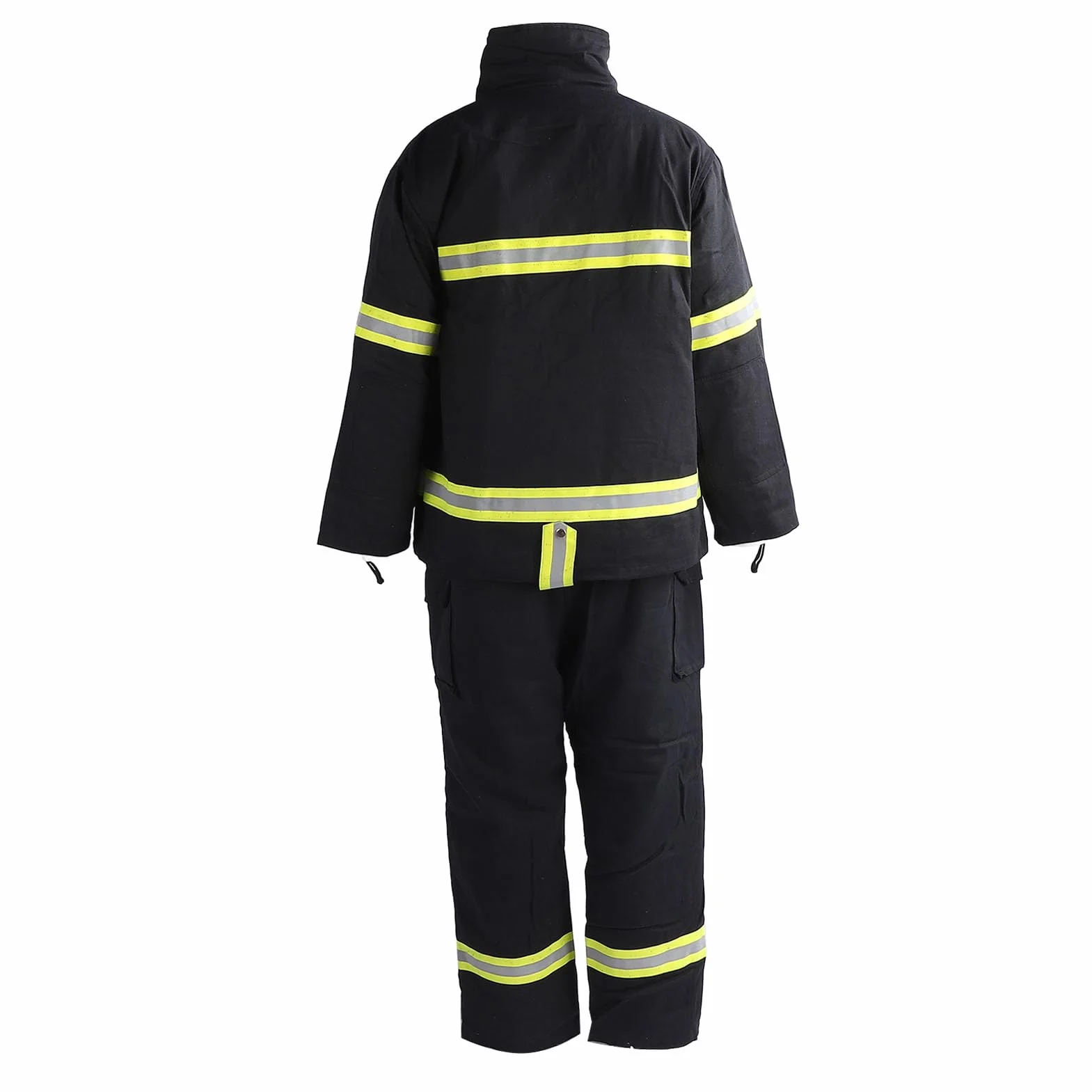 Traje, Chaqueta Retardante y Pantalón con Aislamiento de 4 Capas para Alta Visibilidad en Entornos Laborales Peligrosos (XXXL)