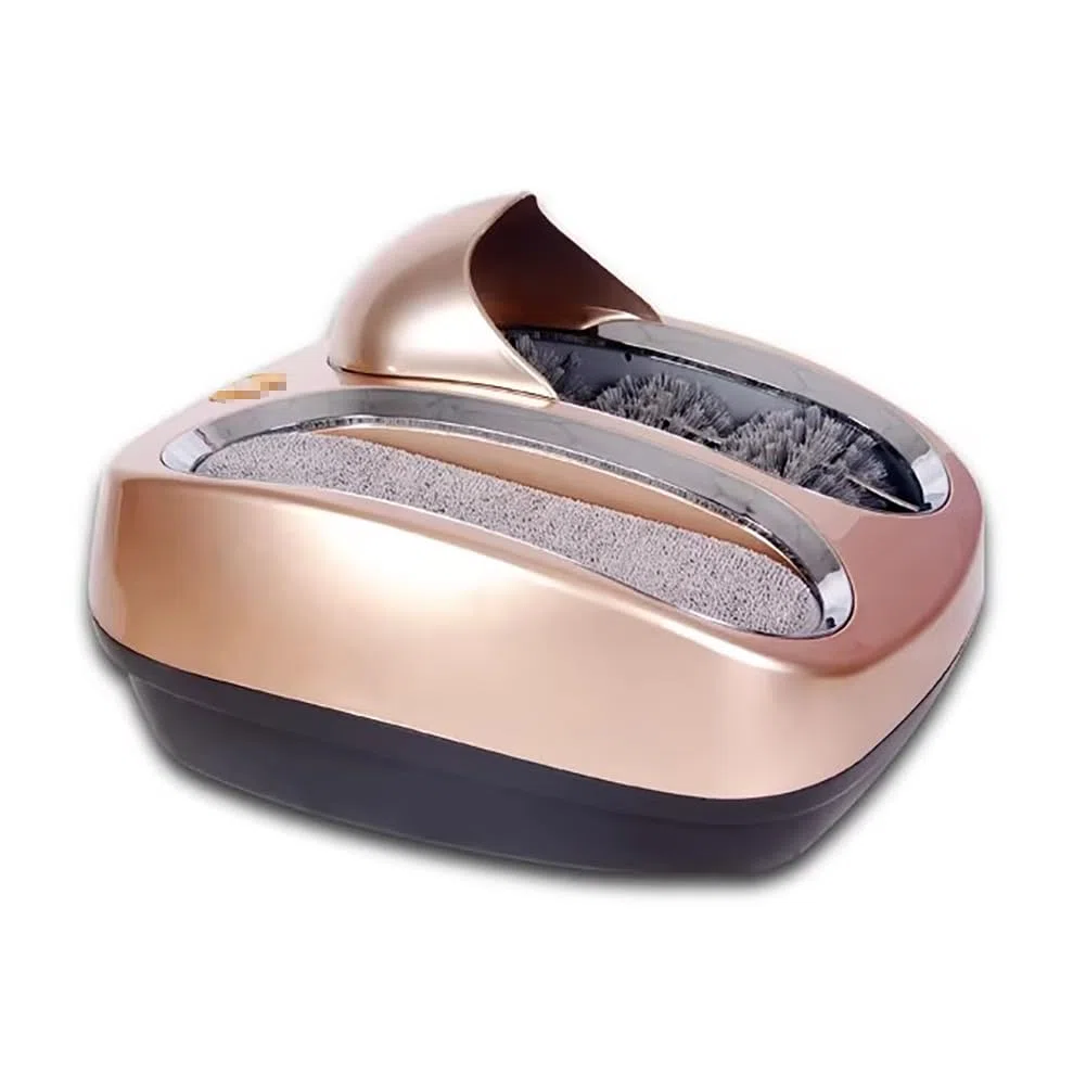 Máquina Inteligente para Limpiar Suelas De Zapatos, Equipo Eléctrico para Limpiar Calzado, Máquina Automática para Pulir Zapatos con Sensor,Champagne