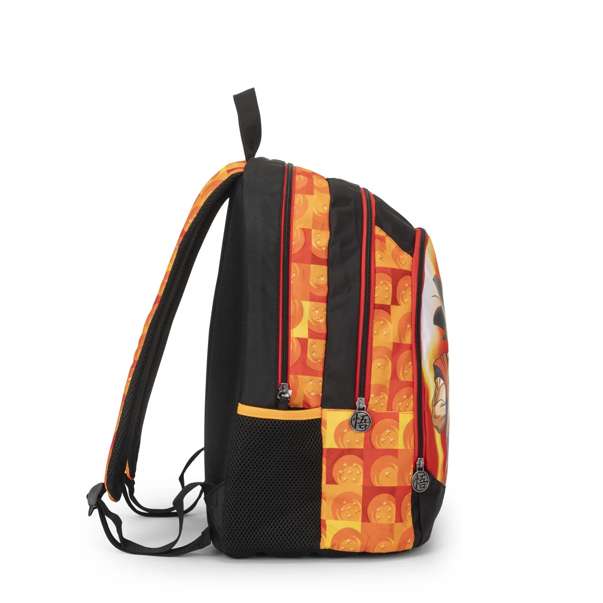 Dragon Ball - Mochila escolar sin ruedas oficial, Dragon Ball, con 2 amplios espacios centrales, amplio bolsillo frontal, correas ajustables y acolchadas, parte trasera y fondo termoformados, 32 x 43