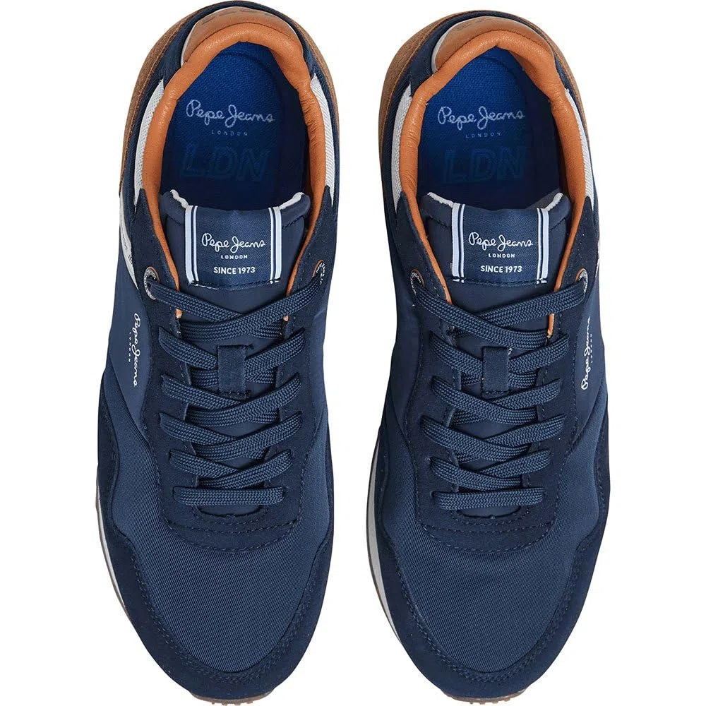 Pepe Jeans Zapatillas de Piel London Brand Gris