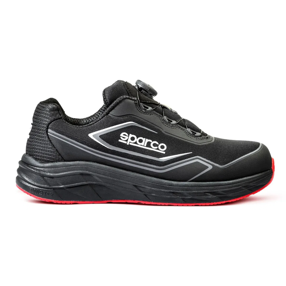 Sparco Teamwork Rotor, Zapatos de Seguridad para Hombre S3 ESD HRO Bajos. Cierre rápido Rotor A-Top, repelentes al Agua, sin Metal, Suela HRO, EU 41