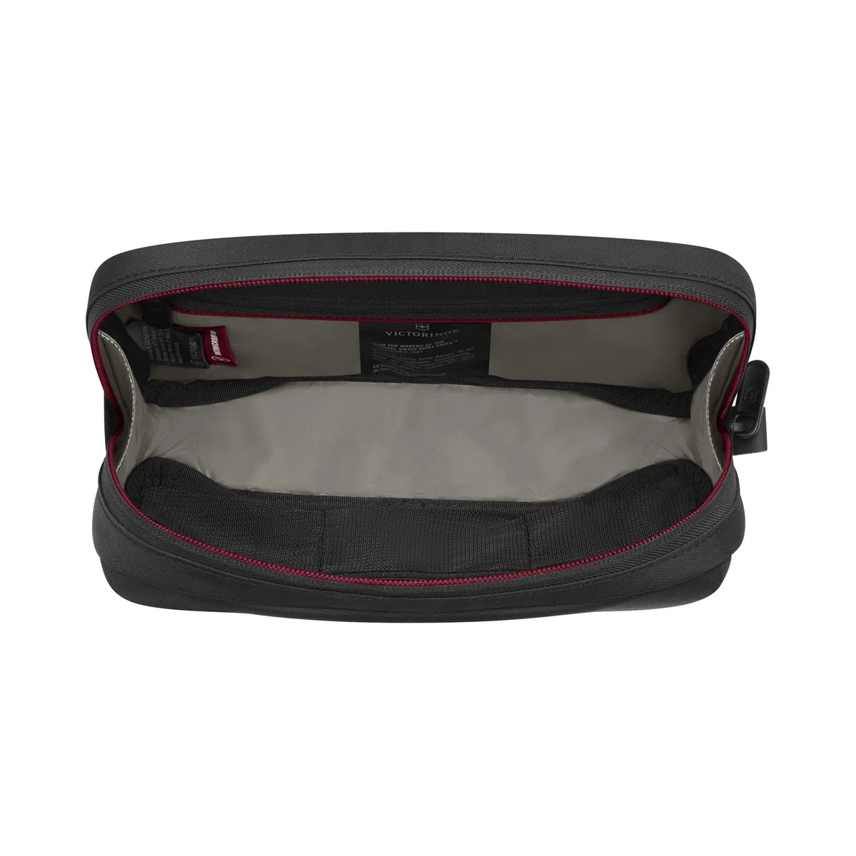 Victorinox Travel Essentials Neceser, Compartimentos con Cremallera, Accesorio de Viaje, fácil Mantenimiento, Compacto, Mujer/Hombre, Negro