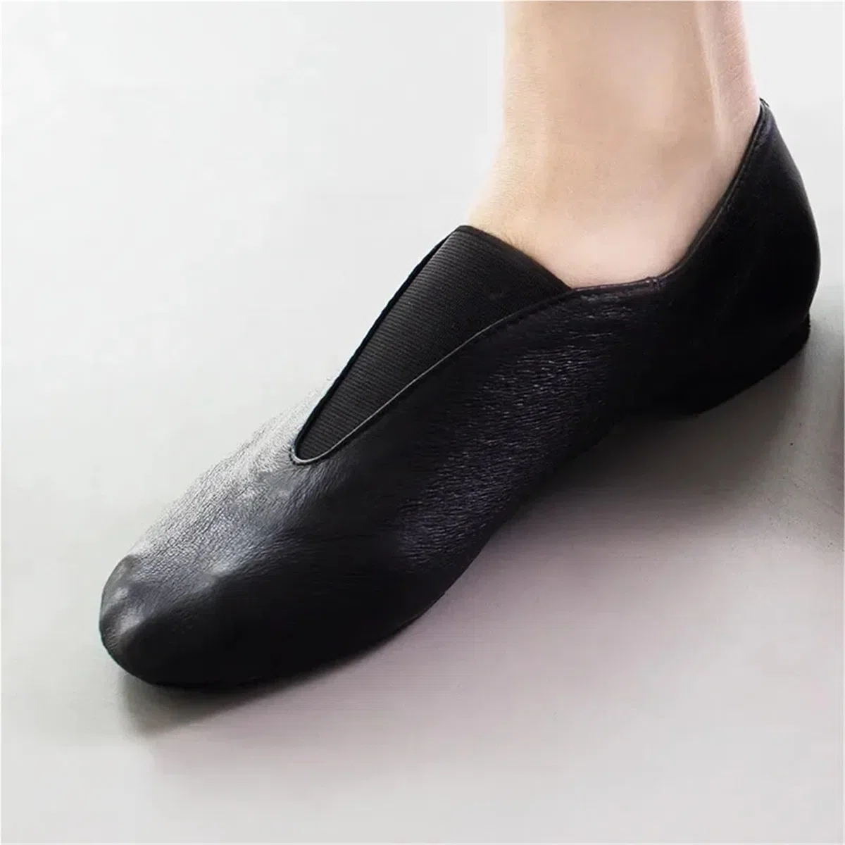 Slip On Dance Jazz Zapatos de Baile Bebé Niño Adulto Mujeres Hombres Vientre Moderno Ballet Gimnasio Jazzy Zapatillas para Presentaciones en el Escenario(Black,44)