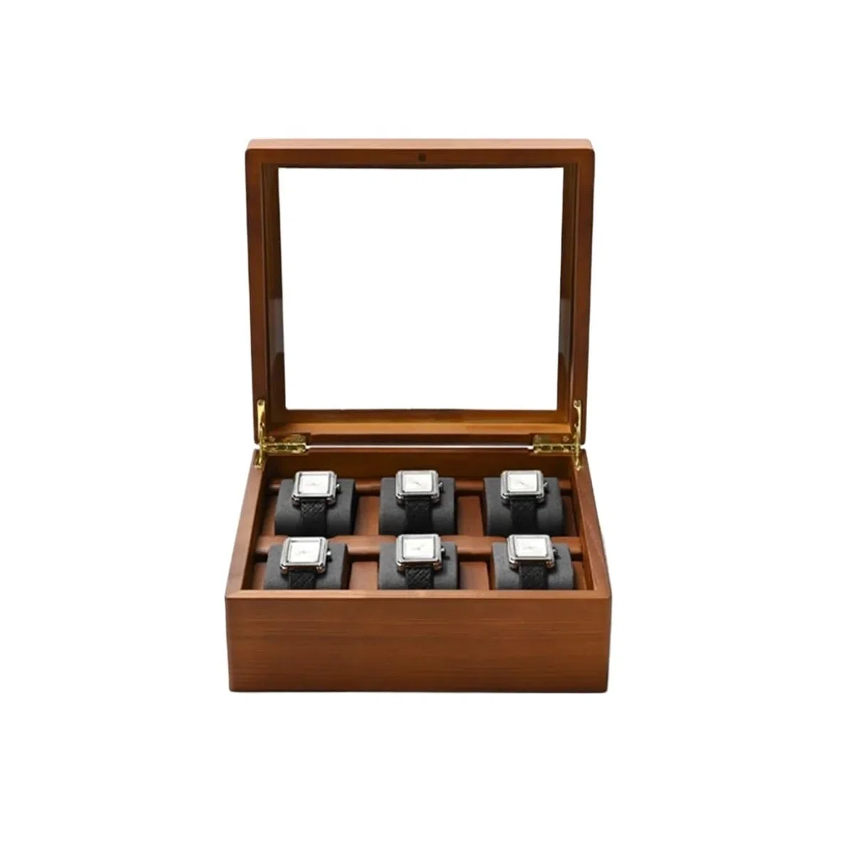 Caja para Relojes de Madera Maciz Caja de reloj 10 rejillas organizadora joyas madera