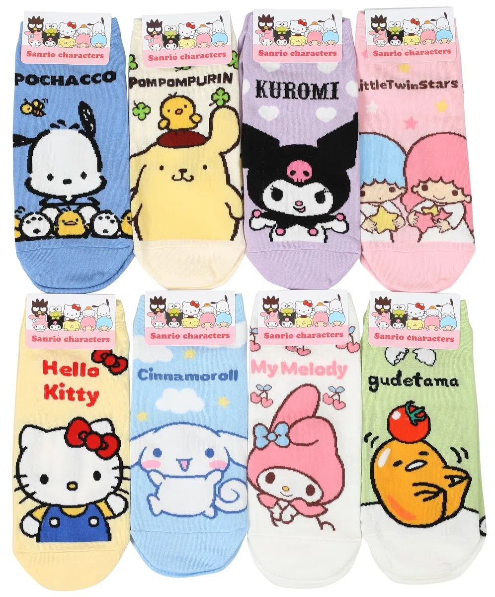 Calcetines de la novedad de los personajes de Sanrio para mujer