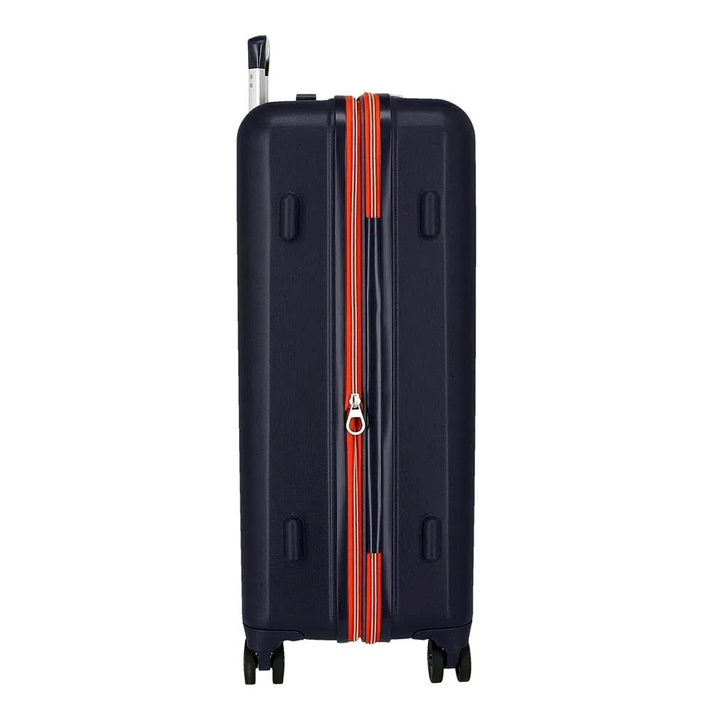 Joumma Disney Mickey Outline Maleta Mediana Azul 48x70x28 cms Rígido 3,98 kgs Cierre TSA ABS 3,98 kgs 79L