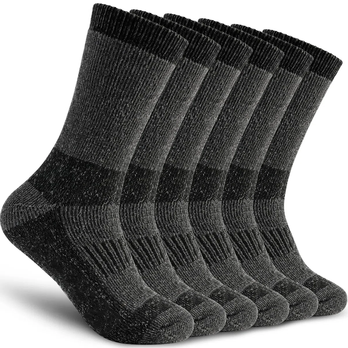 Time May Tell Calcetines de lana de merino para hombre (2/4 pares, 6-13 tamaños)