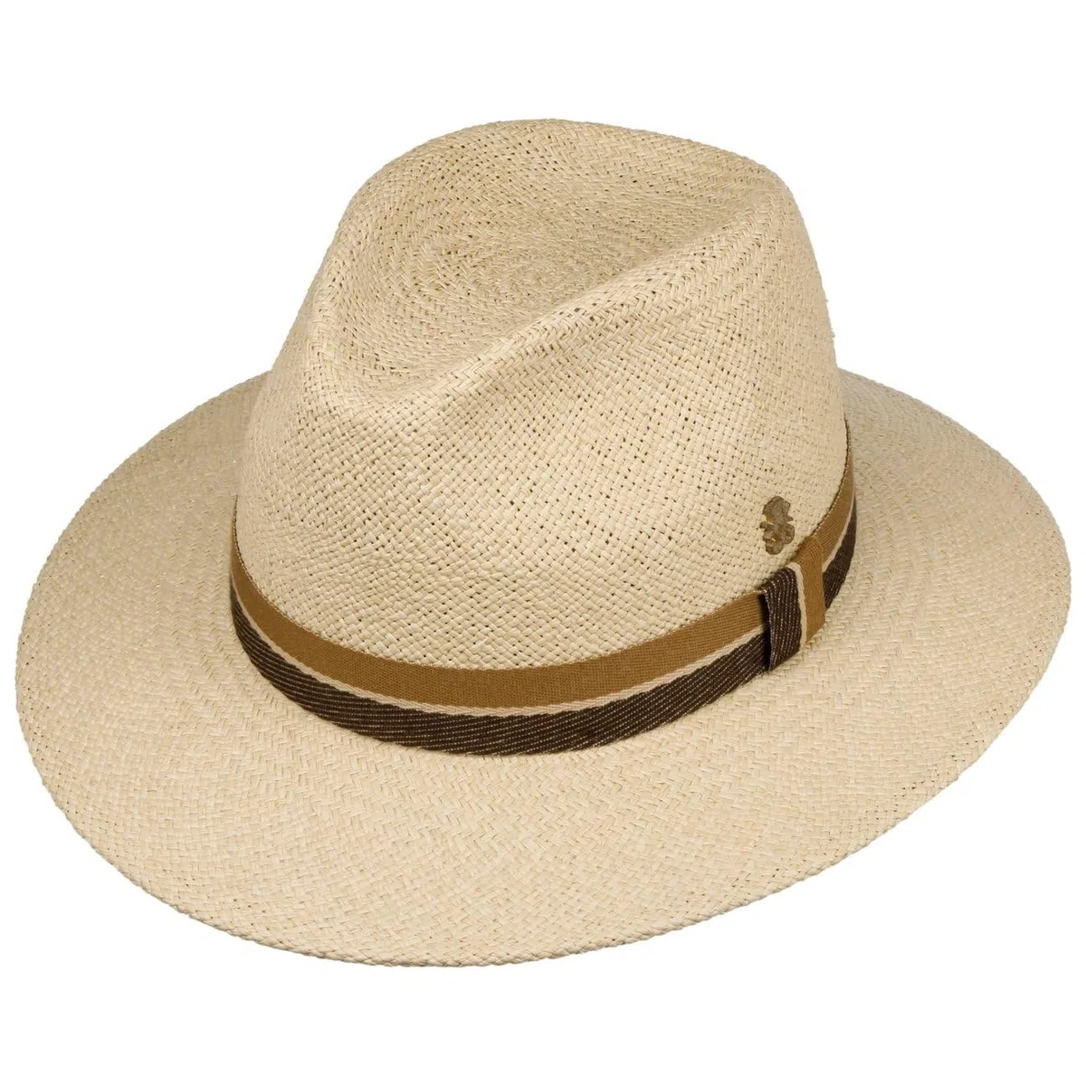Mayser Sombrero Panamá Andrew Farmer Zechbauer Hombre - Made in The EU Sombreros de Paja Verano con Banda Grosgrain Primavera/Verano