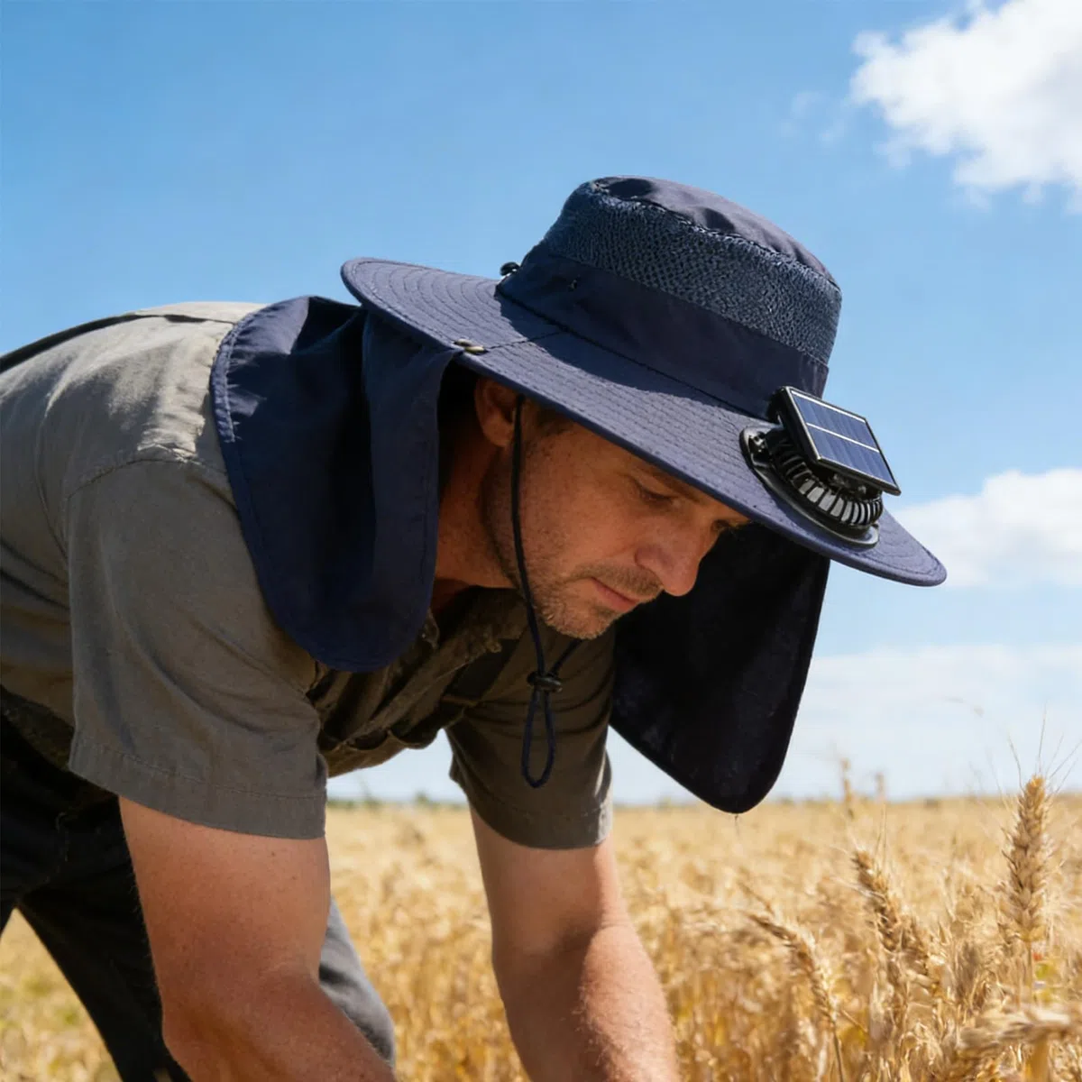 Gorra con ventilador para exteriores Gorra Refrigerante Recargable por USB | Sombrero de Aire Acondicionado para Actividades al Aire Libre para pesca, senderismo, playa, vacacion