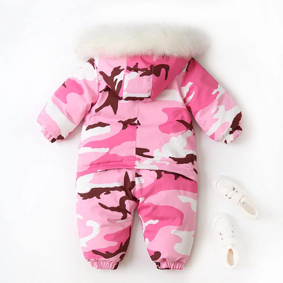 Mono de invierno para bebé con capucha, traje de nieve para recién nacidos, chaqueta de plumas con guantes, traje de nieve para bebé, 74 niñas, niños, mono cálido, ropa de regalo 0-3 meses ka