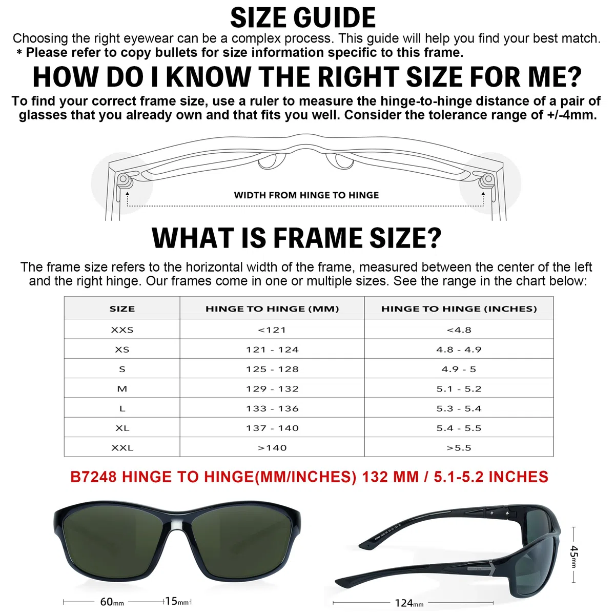 B.N.U.S B7066, Gafas de Sol Unisex Adulto, 56MM