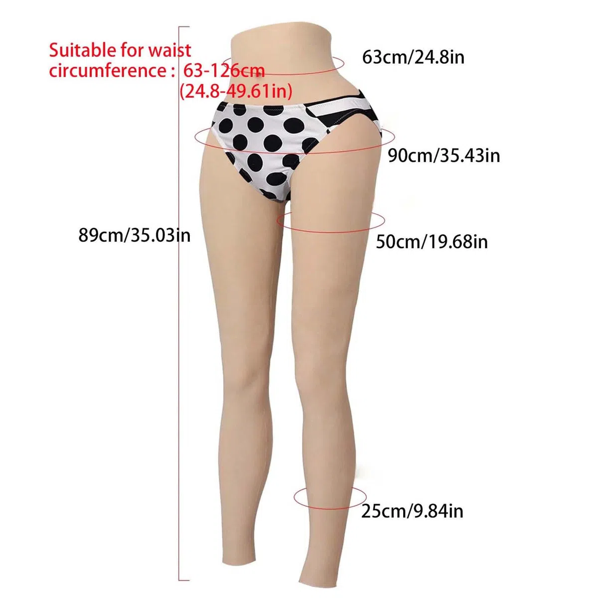 Adima Pantalón Reductor De Cadera Pantalón De Silicona Enchufable De Alta Elasticidad para Drag Queen Cosplay Crossdresser,Marrón,Upgrade