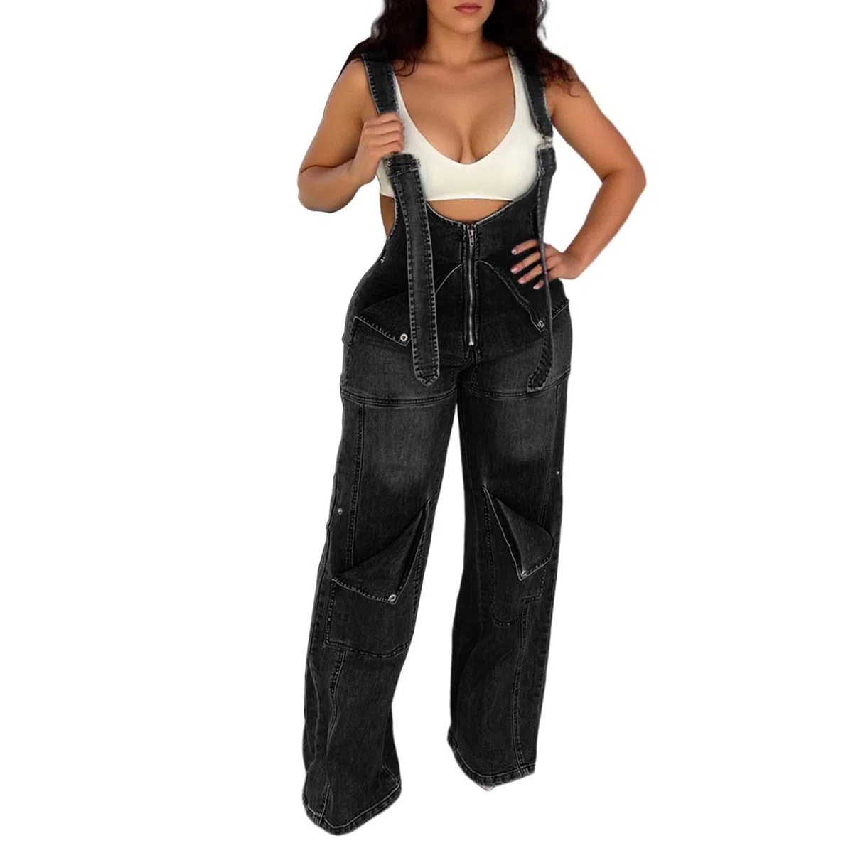 Peto Mujer Mono Tezano Fiesta Vaquero Tallas Grandes Elegante Macacao Hippie Overol Deportivo Anchos Baggy Largo Informal Largos
