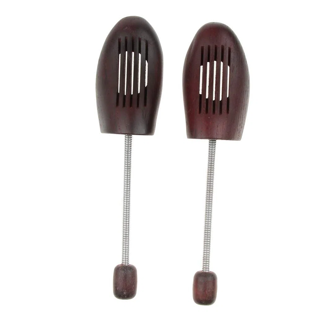 Camillas para Zapatos, Hormas de Madera expansor Unisex marrón 2 uds(Men)
