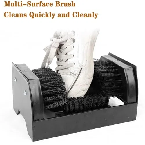Cepillo raspador de botas, herramienta de limpieza de mango de metal resistente para eliminación de barro, accesorio de entrada al aire libre y jardín, diseño duradero y estable