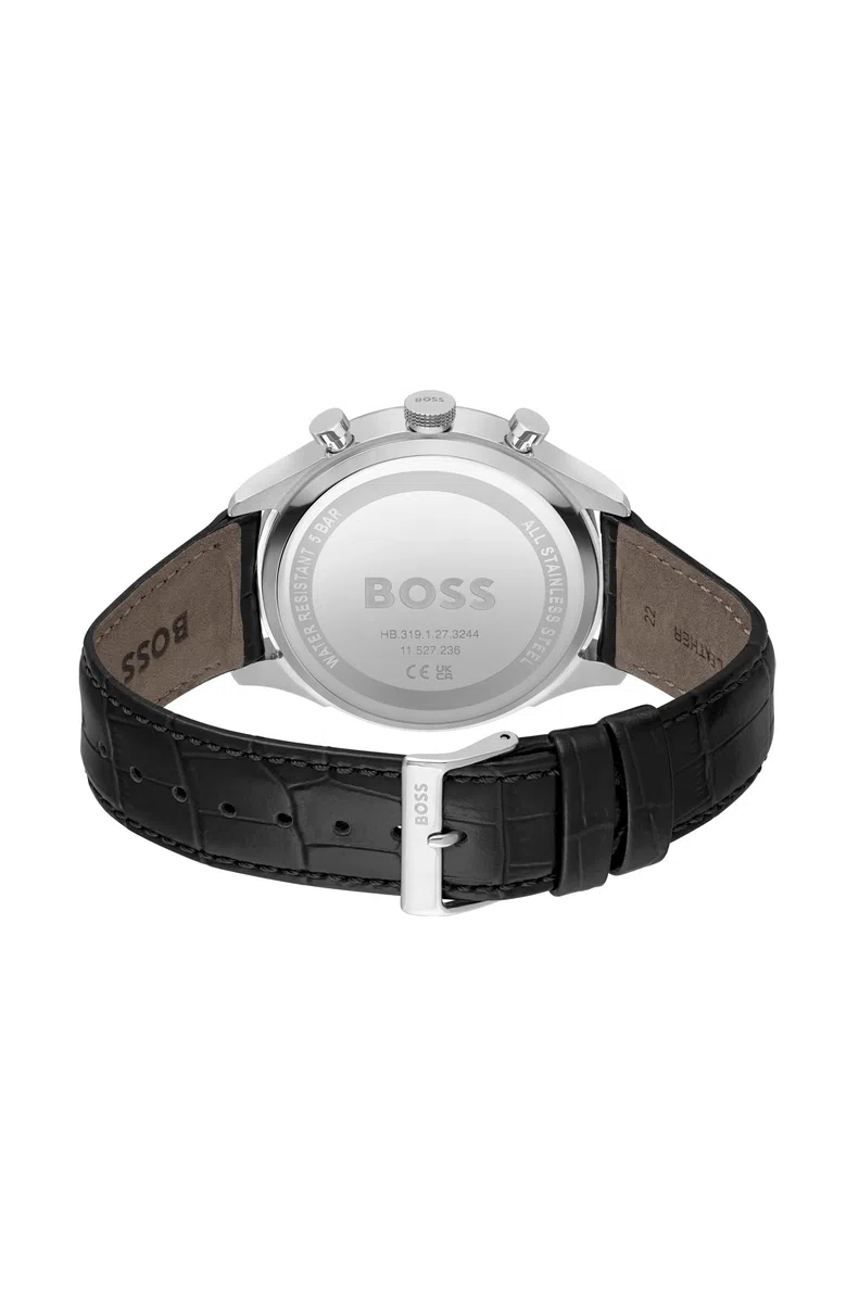 BOSS Reloj Cronógrafo de Cuarzo para Hombre Colleción Gregor con Correa en Piel o Acero Inoxidable