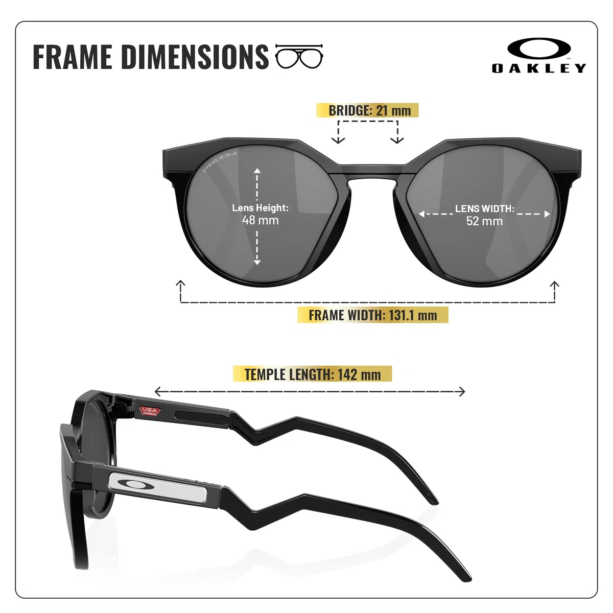OAKLEY HSTN OO9242 - Gafas de sol redondas con kit oficial de gafas