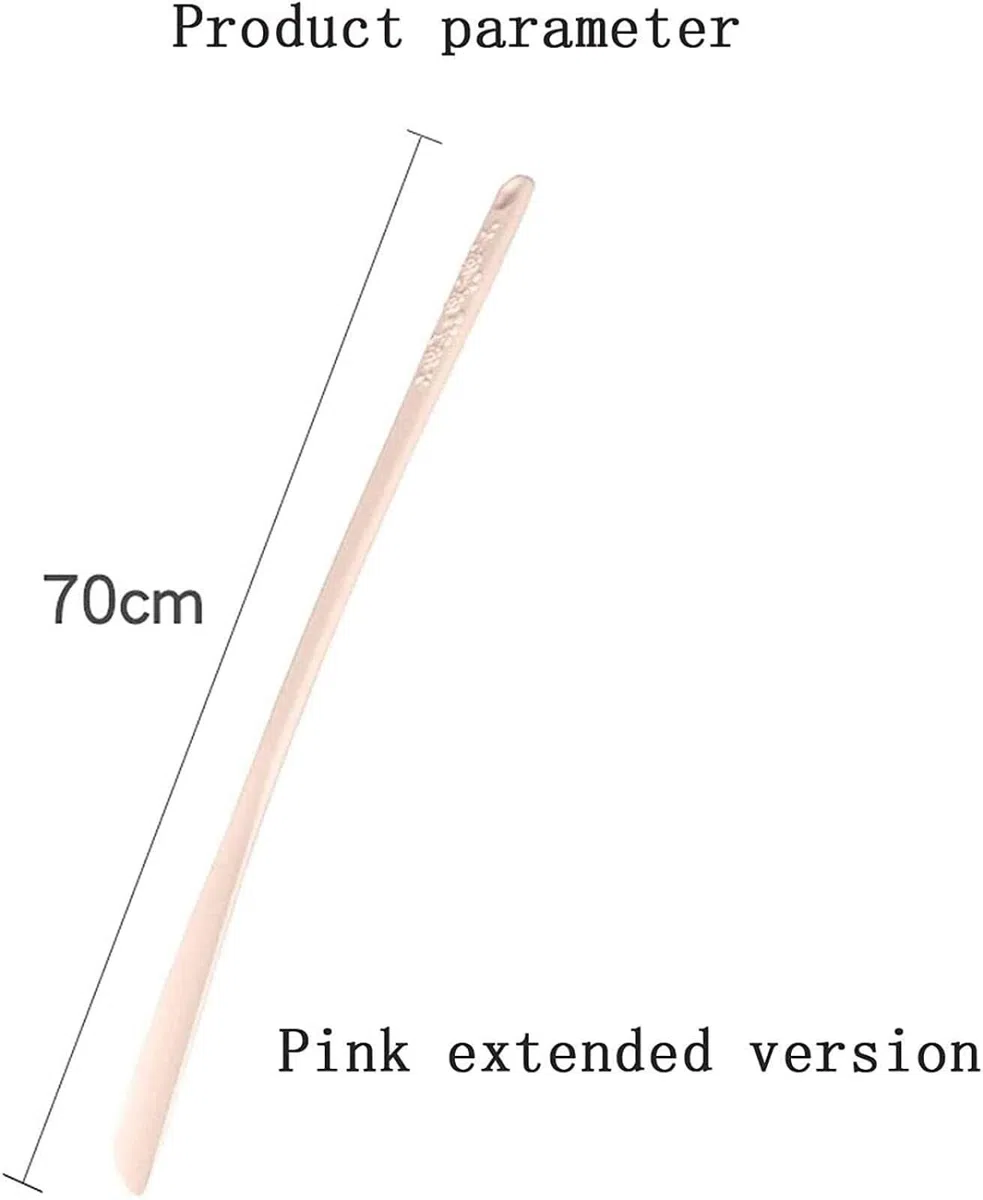 Calzadores Cuerno de Metal para Zapatos, Calzador Largo, Calzador para el hogar, Bomba de Zapatos extendida de plástico, Adecuada para Extractor de Personas Mayores