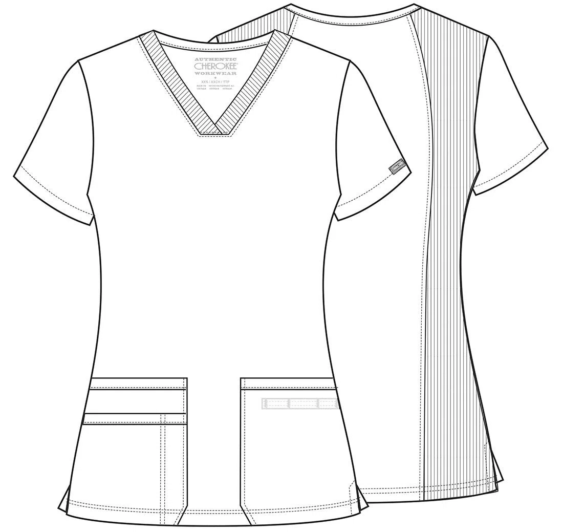 Cherokee Originals Top con Cuello En V Trajes médicos Mujer (Pack de 1)