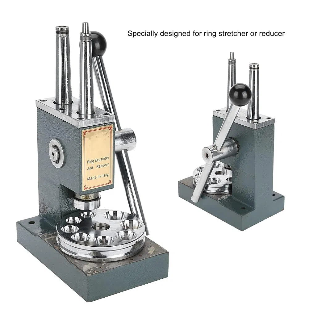 Plyndbract Herramienta de ajuste de tamaño con varilla doble, reductor y ampliador para anillos, ideal para uso doméstico y ahorro de dinero