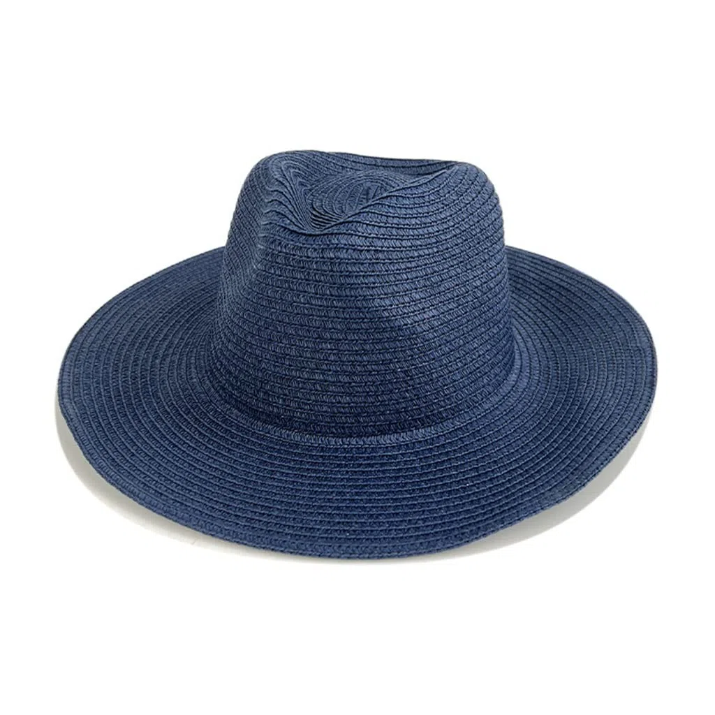 LNNSHX Sombrero clásico de Panamá con Borde Enrollado, Sombrero de Viaje con protección Solar, Sombrero de Playa para Hombre al Aire Libre (D 6 7/8)