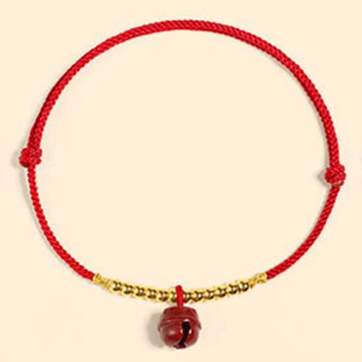 Pulsera Feng, Feng Shui Hilo Rojo Tobillo Cinabrio Campana Colgante Amuleto De La Suerte Cordón Hecho A Mano Pulsera De Pie Joyería De Amuleto De La Fortuna Ajustable Tobillera para Mujer