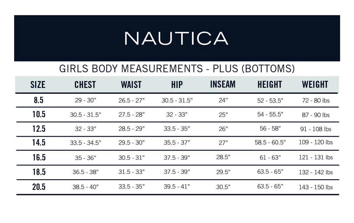 Nautica School Uniform Stretch Twill Skinny Leg Pant Pantalones para Niñas