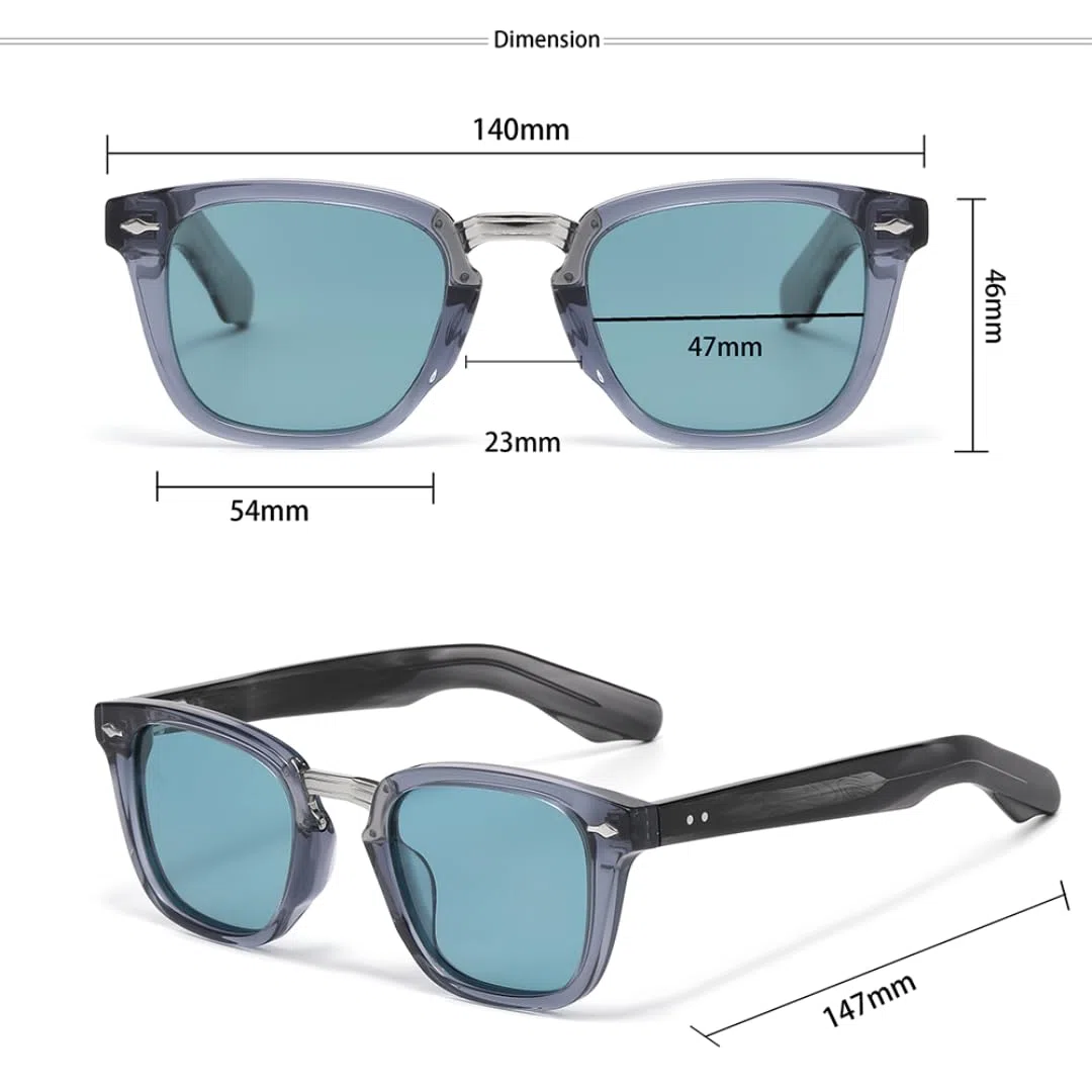 Gafas de sol polarizadas para hombre con montura de acetato y gafas de sol de lujo para mujer con protección UV400.