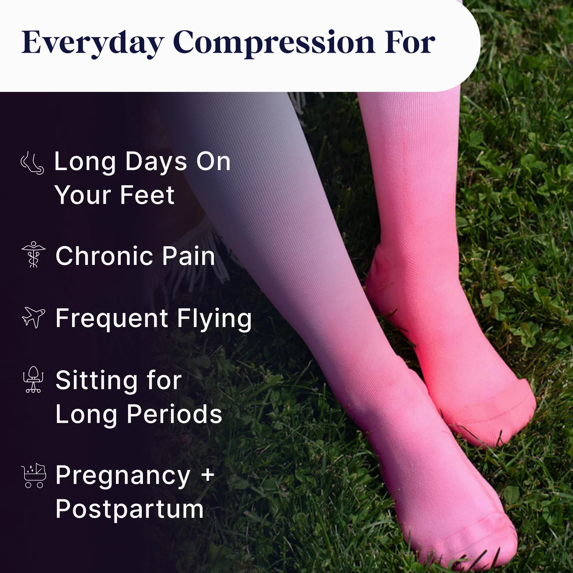 Comrad Paquete de 3 calcetines de nailon hasta la rodilla, calcetines de compresión graduada de 15-20 mmHg, (negro degradado, extragrande), calcetines de apoyo suaves y transpirables para hombres,