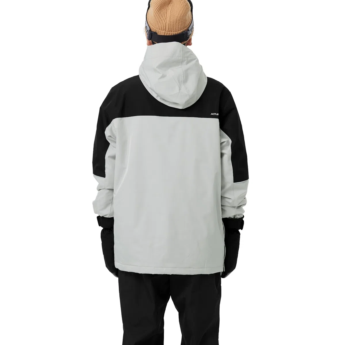 Actleis Chaqueta de snowboard para hombre, impermeable, con capucha, aislada, cálida, abrigo de nieve para invierno