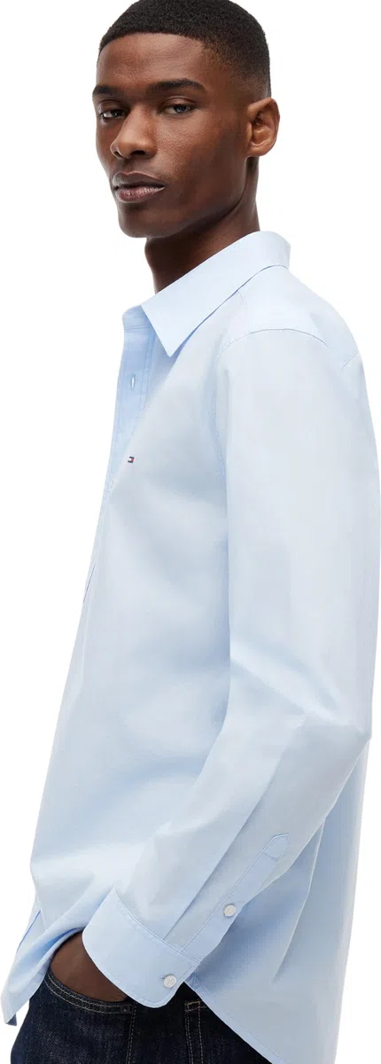 Tommy Jeans TJM Reg Poplin Shirt Dm0dm22026 Camisa L/S Hombre (Pack de 1)
