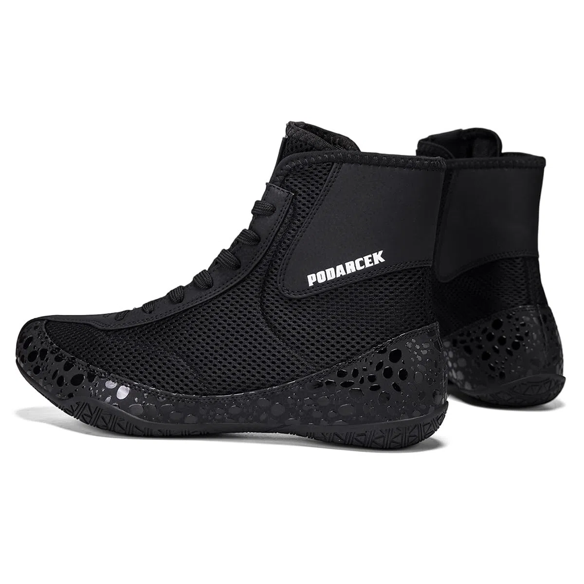 Zapatillas De Boxeo para Hombre De Caña Alta, Transpirables, con Cordones, para Entrenamiento De Boxeo, Kickboxing, Gimnasio Y Competiciones Deportivas