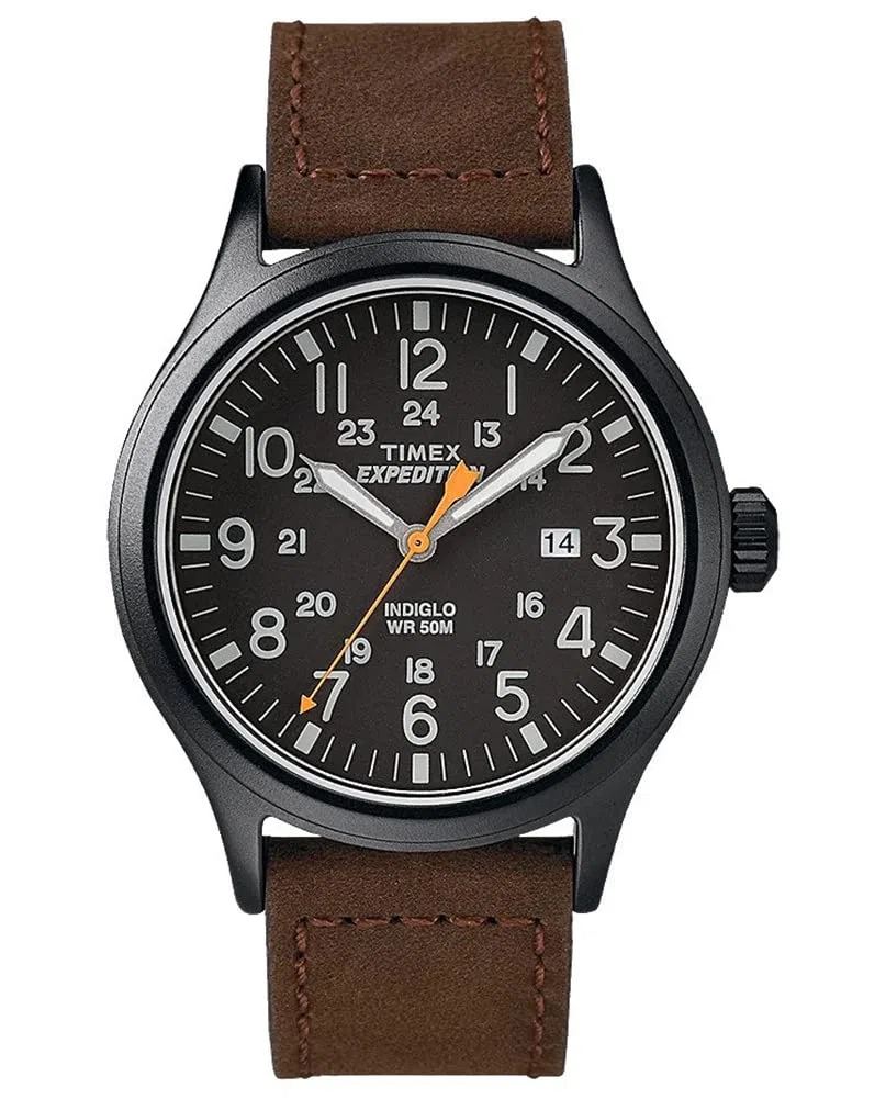 Timex Men's Expedition Scout 40mm Leather Strap Watch