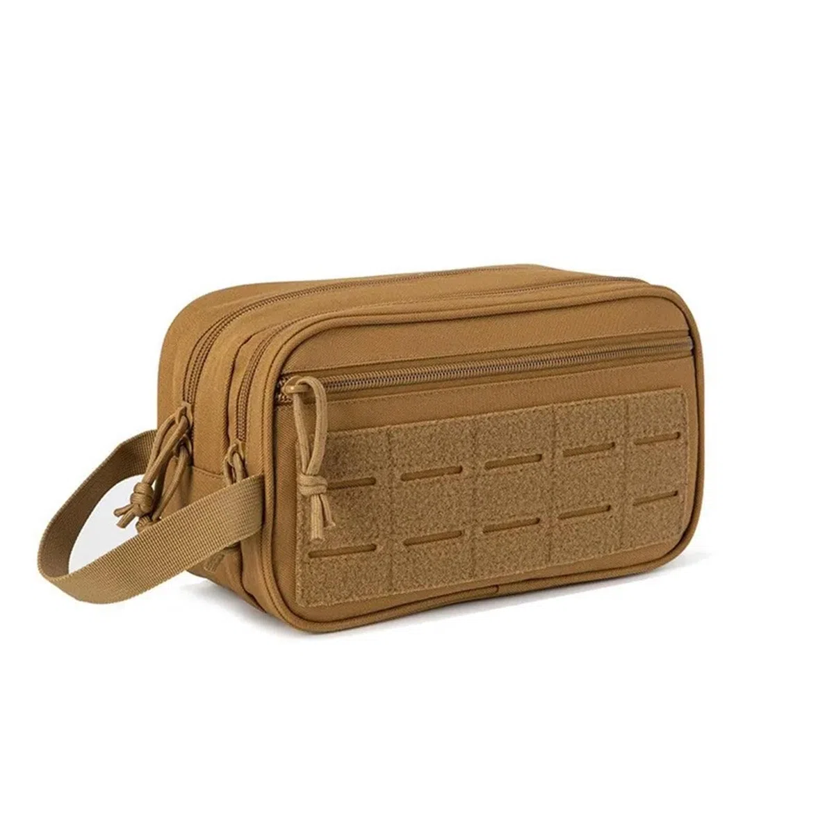 Bolsa de Aseo con Correas for Hombres, Kit pequeño, higiene de Afeitado, Bolsa de Almacenamiento for Ducha de Viaje(Khaki)