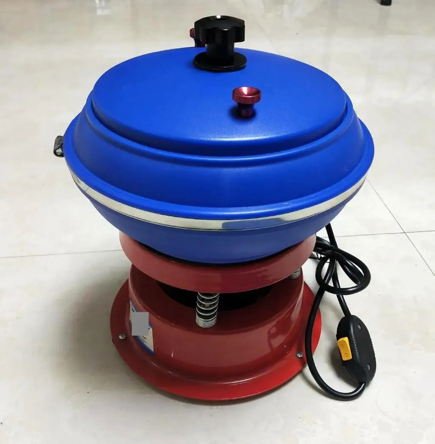Pulidora de rocas, máquina pulidora vibratoria de joyería con kit de piedra de tambor, limpiador ultrasónico para piedras preciosas