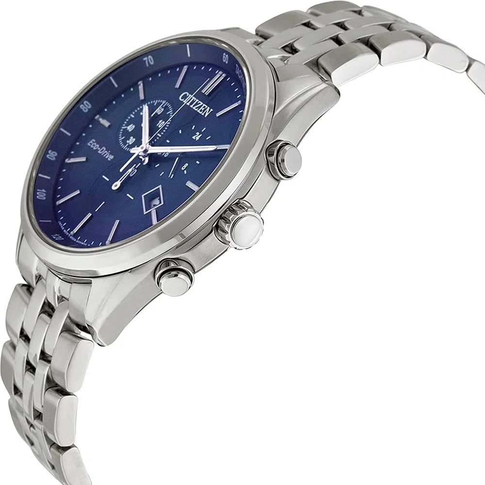 Citizen Reloj cronógrafo Eco-Drive para Hombre con Correa de Acero Inoxidable