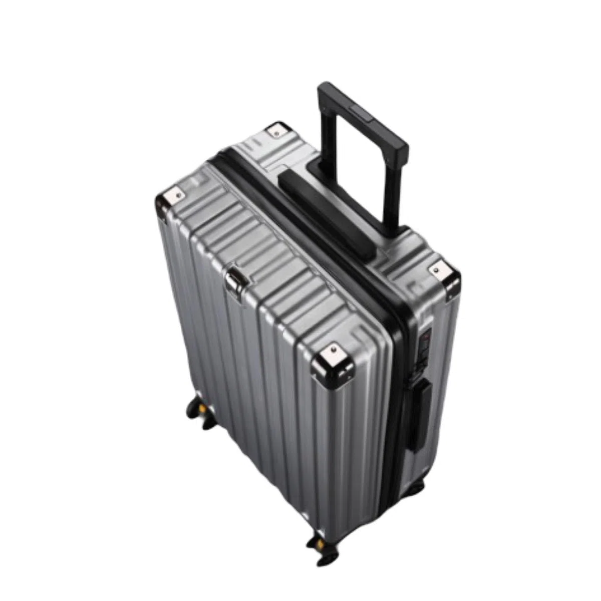 Equipaje de Mano, Maleta Rígida con Gancho, Maleta Giratoria con Ruedas de Gran Capacidad, Impermeable y Duradera para Viajes(Silver,30")