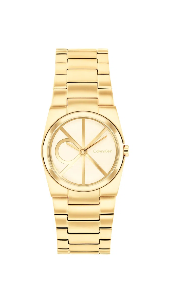 Calvin Klein Reloj De Movimiento De Cuarzo De Dos Manecillas para Mujer Collectión CK Unite con Correa de Acero Inoxidable - Disponible en versión Oro o Plata