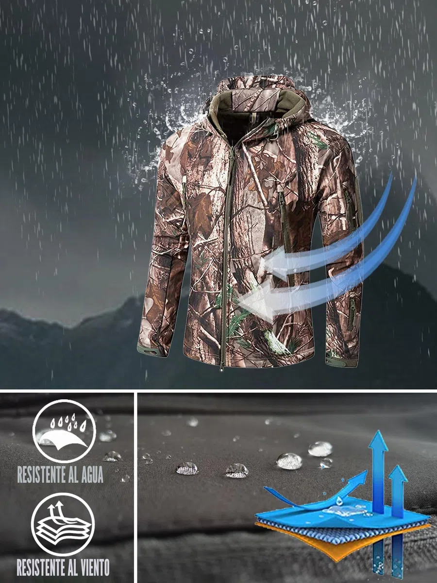 Chaqueta táctica con capucha para hombre, chaqueta, Manga Larga, Hombre