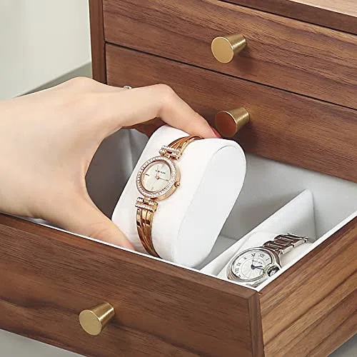 Joyero Organizador de Joyas Caja de joyería de Madera Grande de Lujo Organizador 4 cajón Pendiente de Madera Anillo Collar Reloj de joyería Caja de Estuches de Estuche Caja de Joyas Organizador