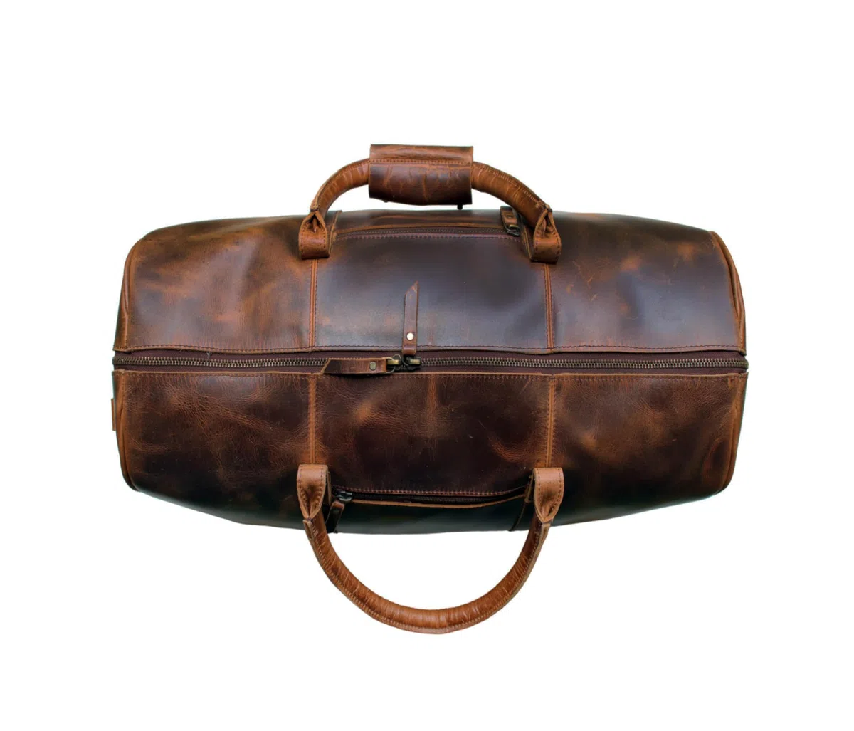 Jaald 50 cm de Piel de búfalo auténtico de Piel de búfalo, para Fin de Semana, Equipaje, Bolsa de Viaje, Bolsa de Deporte, Bolsa de Viaje de Fin de Semana, Equipaje de Mano, Bolsa de Gimnasio,