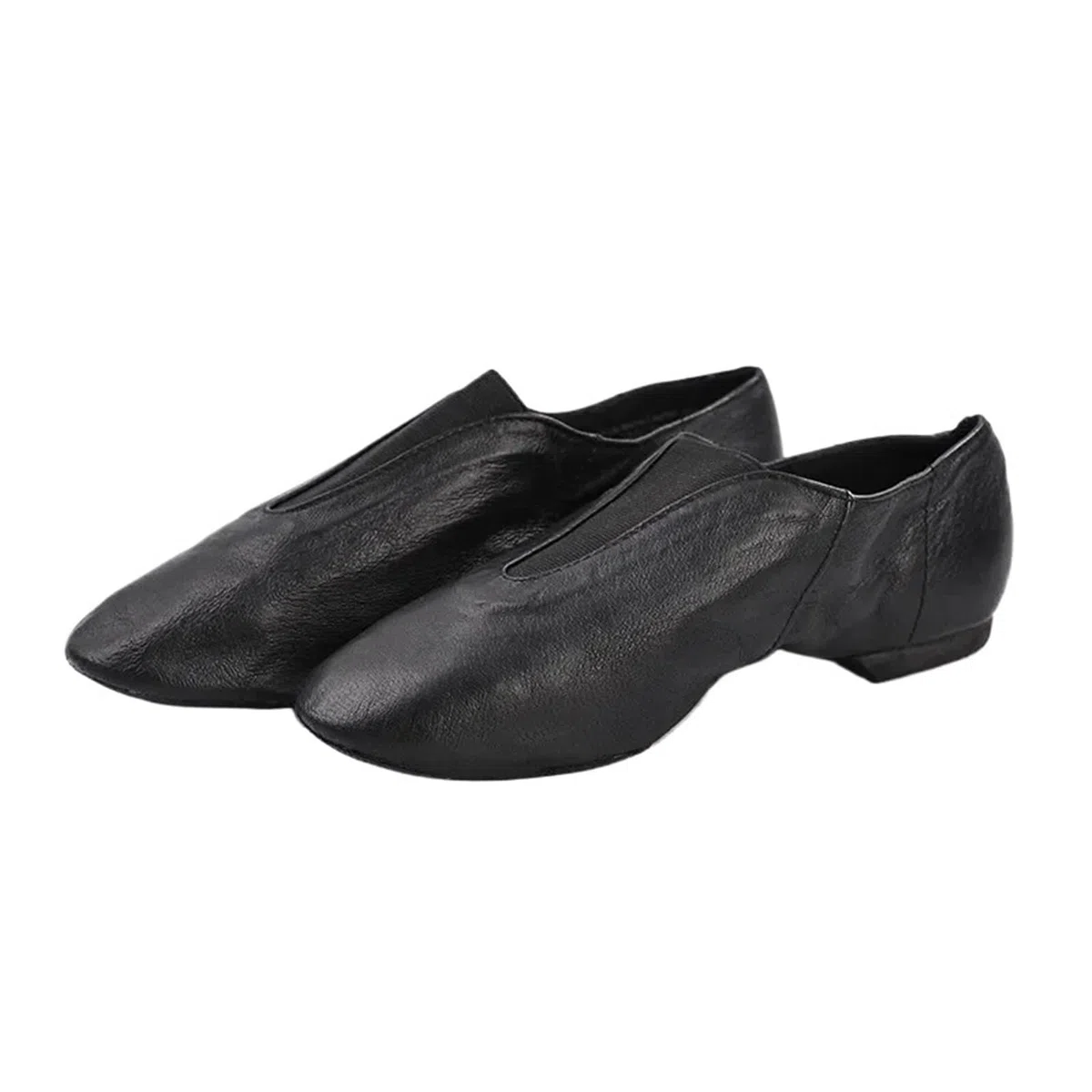 Slip On Dance Jazz Zapatos de Baile Bebé Niño Adulto Mujeres Hombres Vientre Moderno Ballet Gimnasio Jazzy Zapatillas para Presentaciones en el Escenario(Black,44)