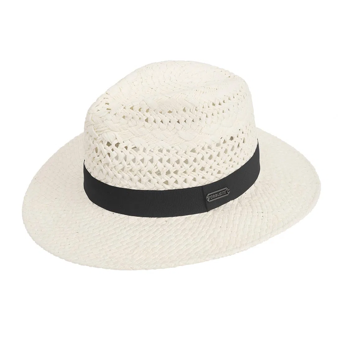 Sombrero de paja Fedora Panamá para mujeres y hombres, sombreros de verano para el sol, ala ancha, protección UV, ligero